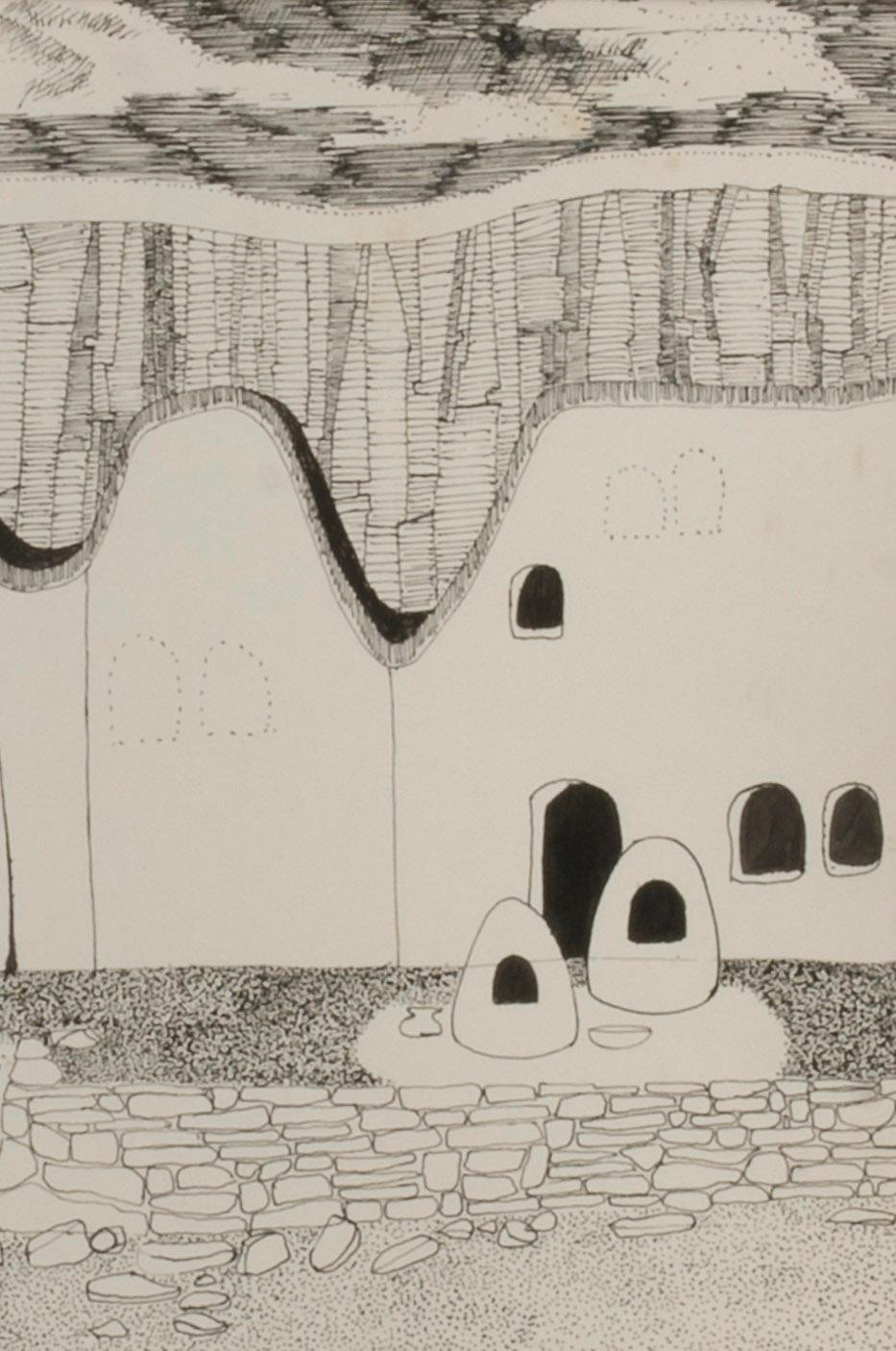 untitled (Pueblo) - American Modern Art by Virginia Dehn