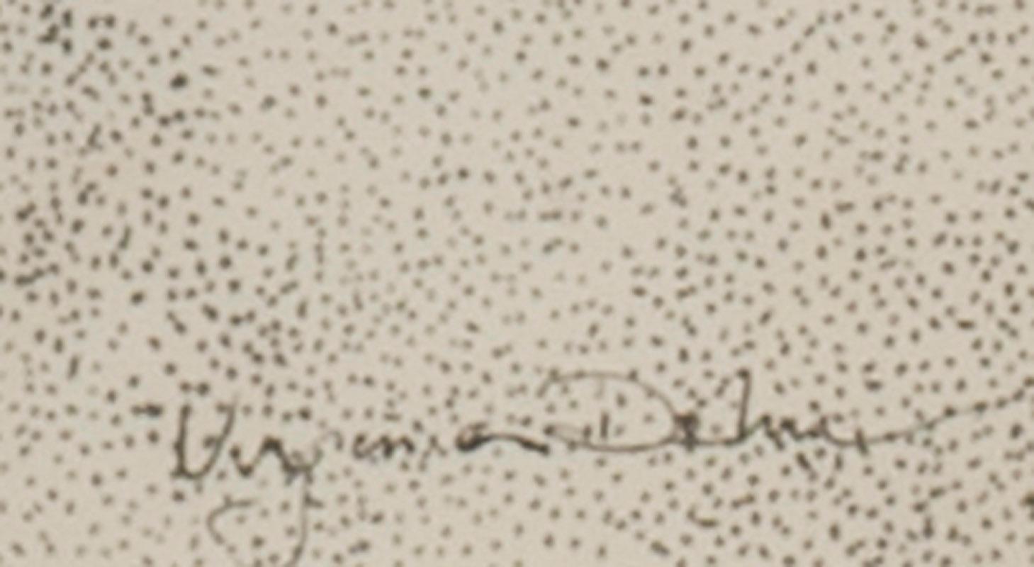 Untitled (Taos Pueblo)
Ink on paper, 1985-1990
Signed by the artist in ink lower right (see photo)
An early New Mexico period work, created shortly after the artist moved from New York.
Provenance: estate of the artist
                      Dehn