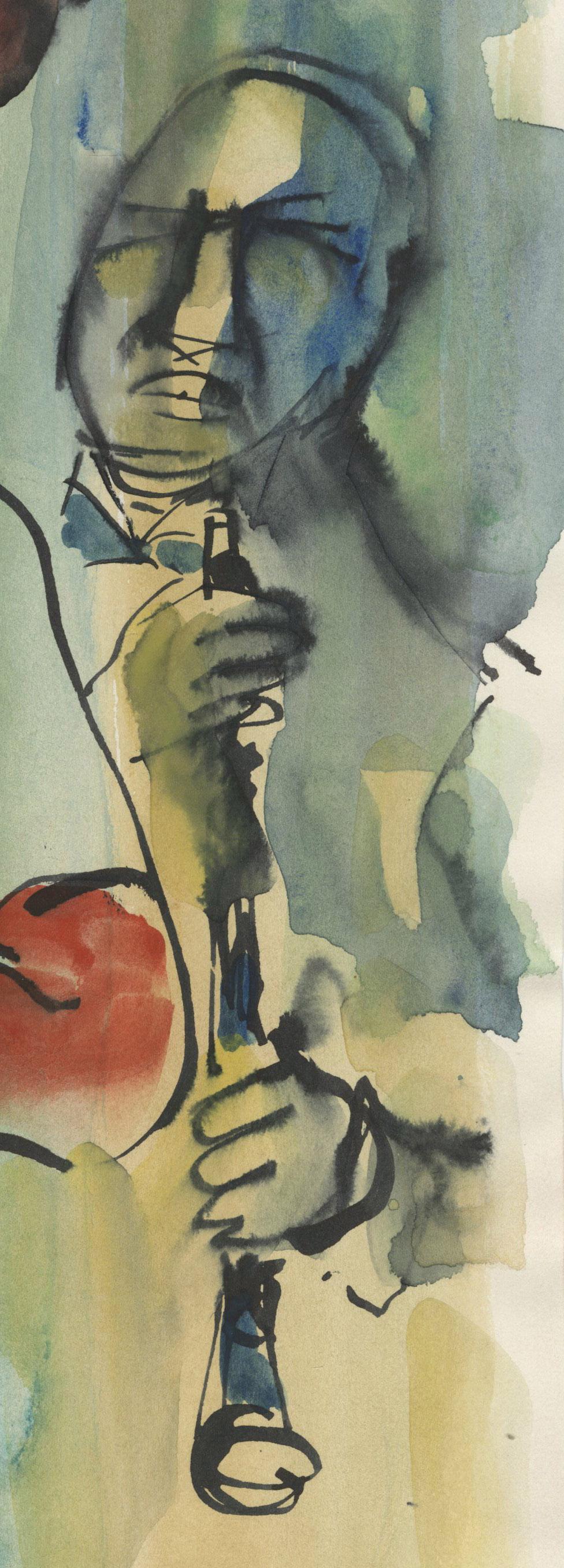 Las Vegas Date - Expressionist Art by Stephen Longstreet