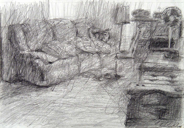 Sedrick Huckaby Interior Art - Sammy Lee Sleeping II