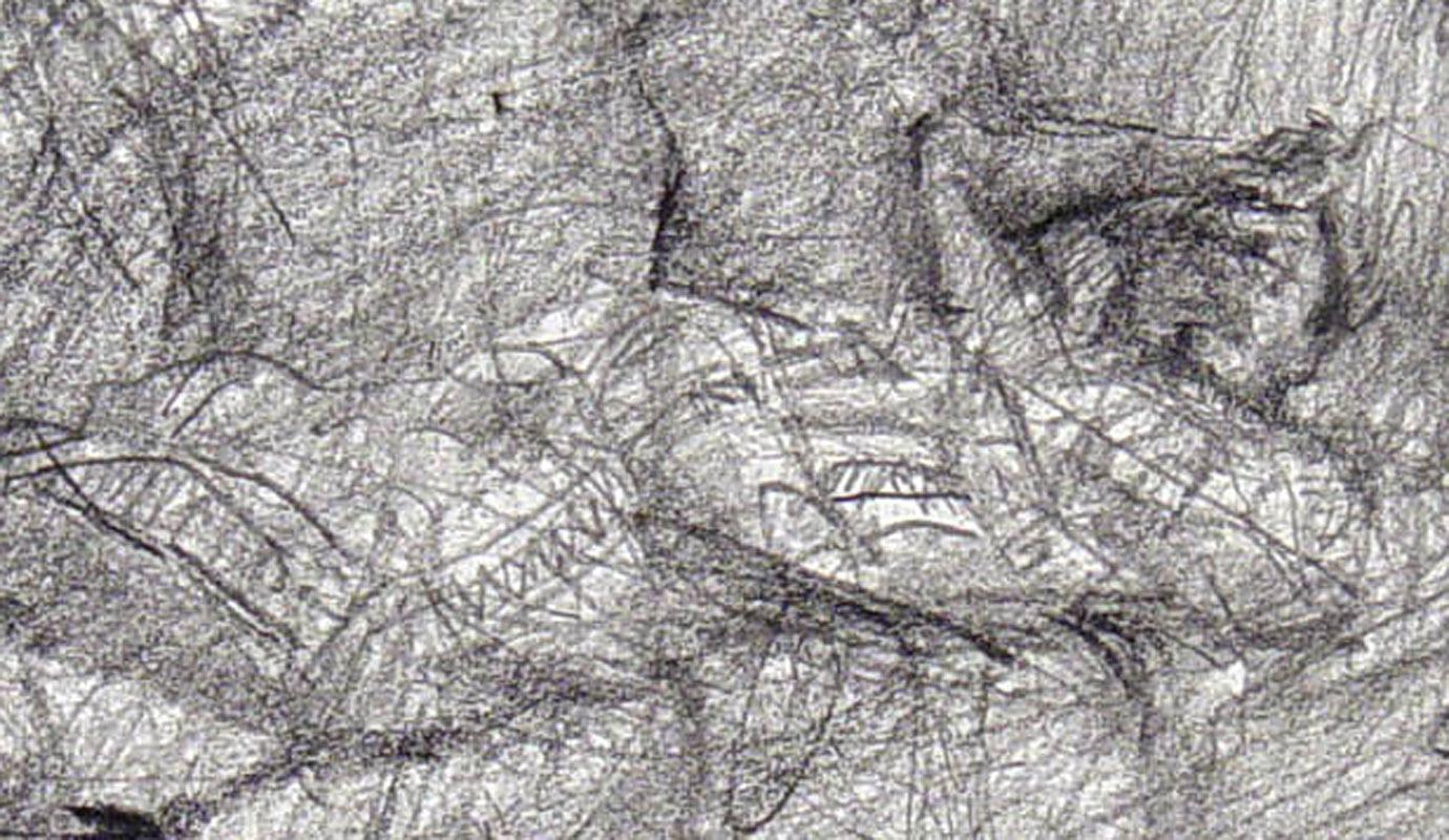 Sammy Lee Sleeping II - Gray Interior Art by Sedrick Huckaby