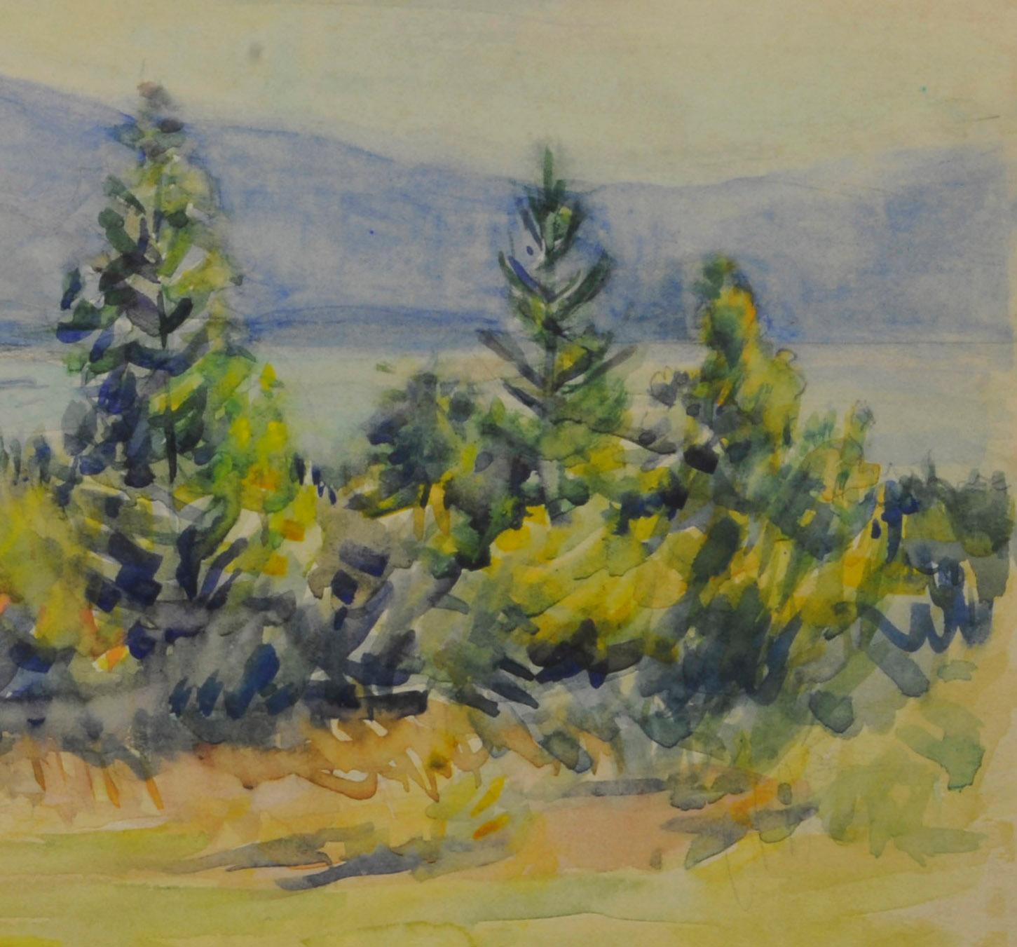 untitled (Maine Landscape near Mt. Desert Island) – Art von Greta Allen