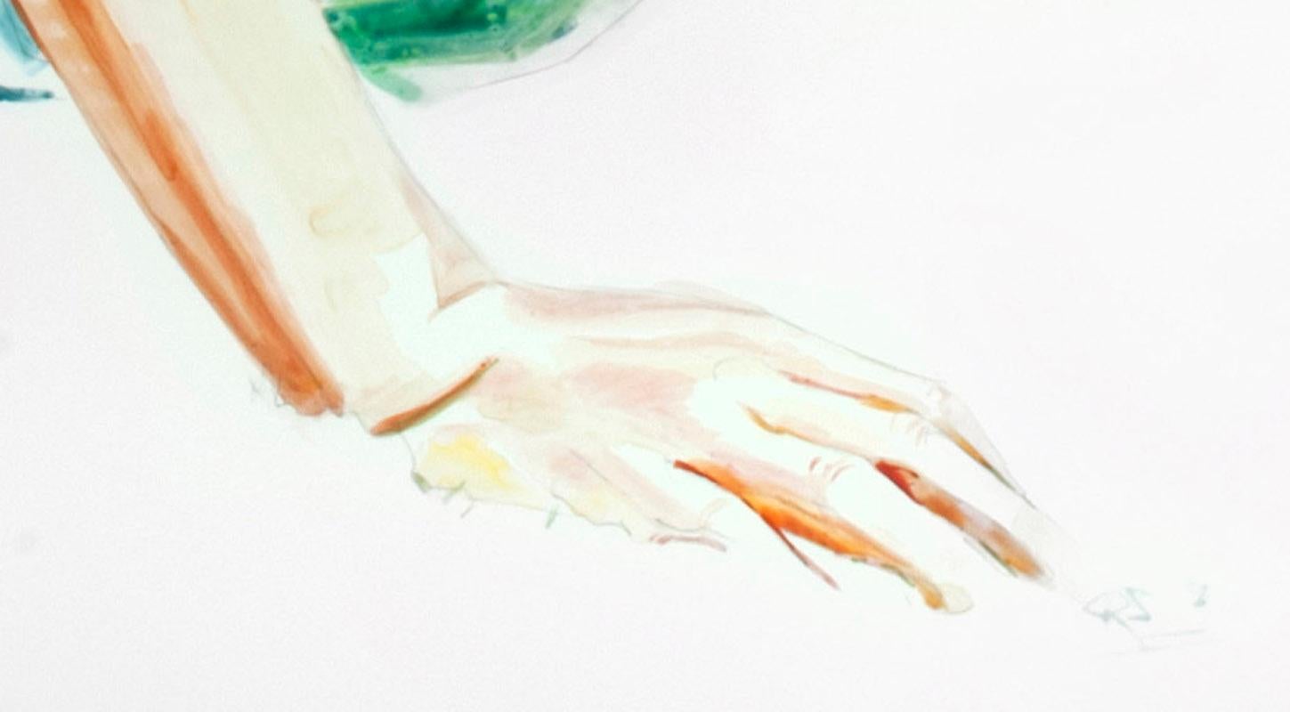 The Get Up (Plate 1 of 4) - Gray Figurative Art by Darius Steward
