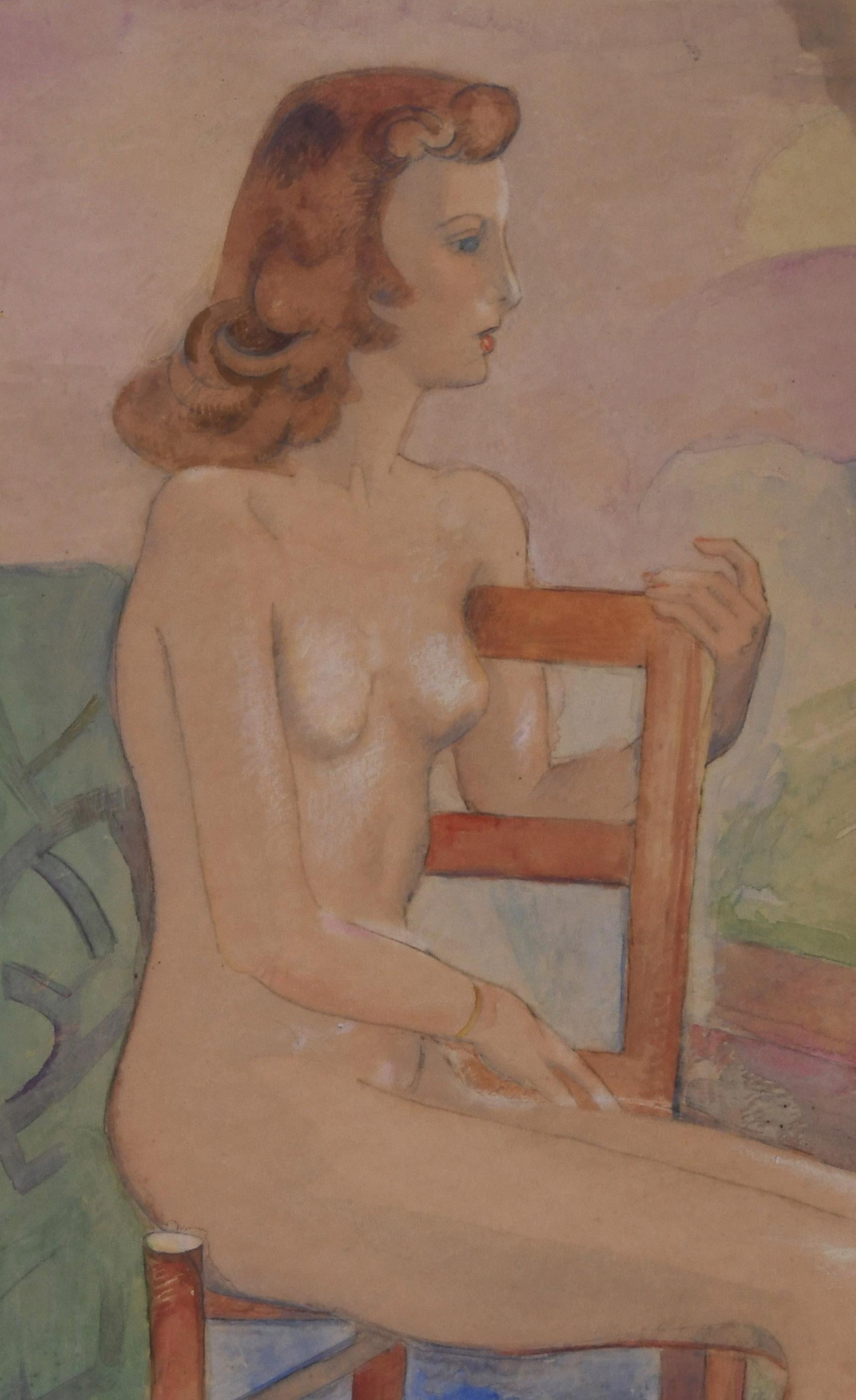 Nude Woman in Chair For Sale 1