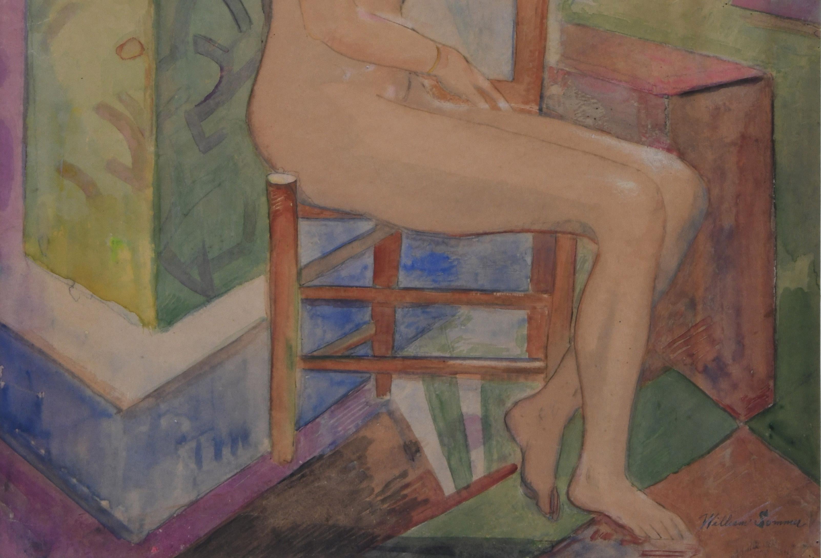 Nude Woman in Chair For Sale 4
