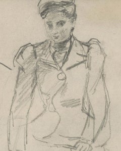 Woman with Bicycle: Two Views