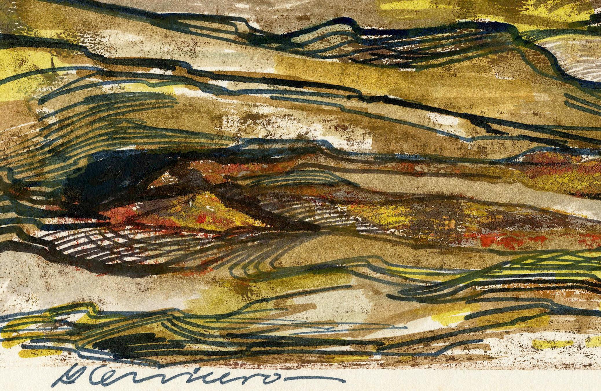 Paysage montagneux, Mexique - Moderne Art par Guillermo Ceniceros