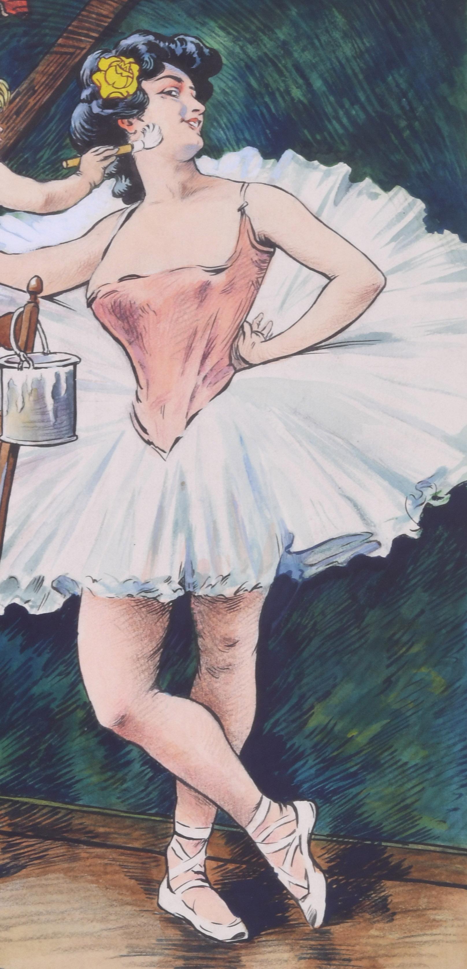 Ballarina lässt sich von Amor schminken (Art nouveau), Art, von Georges Grellet