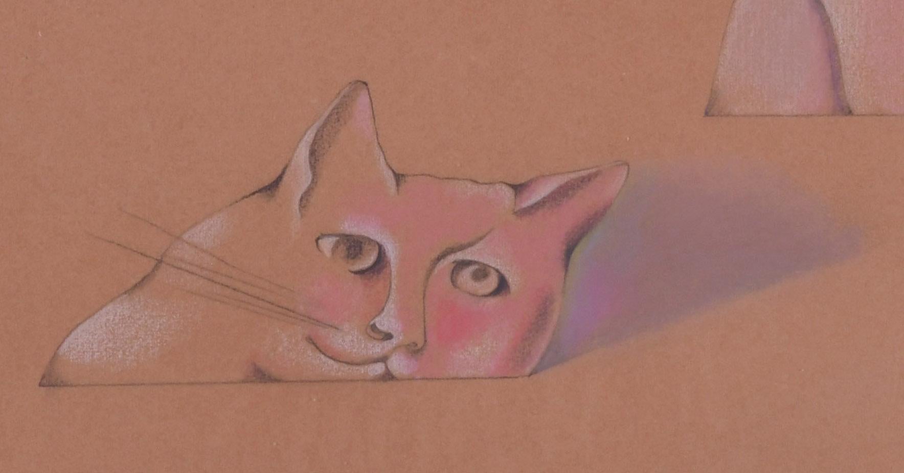 Sabbie mobili (Piccolo) #18
Matita colorata su carta stracciata color terra di Siena, 1980
Firmato e datato dall'artista sull'immagine in alto a destra (vedi foto).
Titolato e descritto dall'artista verso
Condizioni: Eccellente
Dimensioni