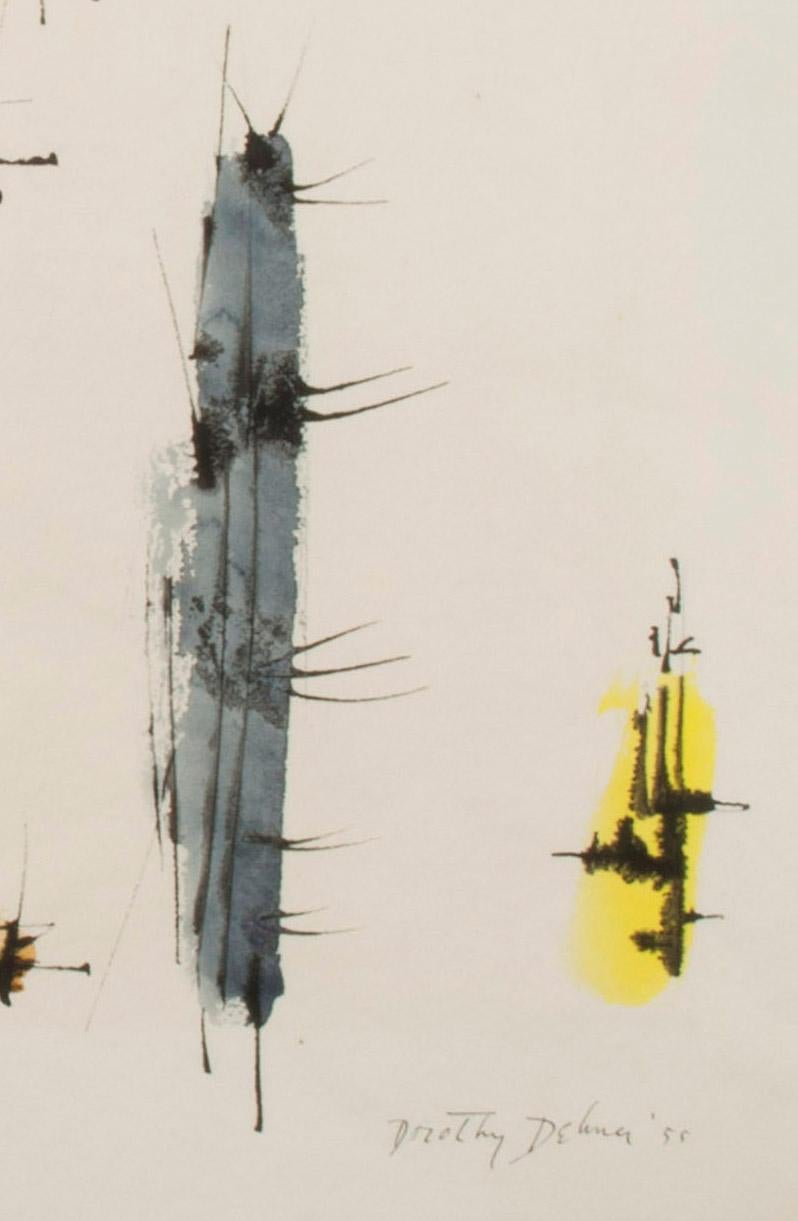 Le tigre mort - Abstrait Art par Dorothy Dehner