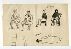 Ballboy rouge ou Études pour "Tournoi de tennis".