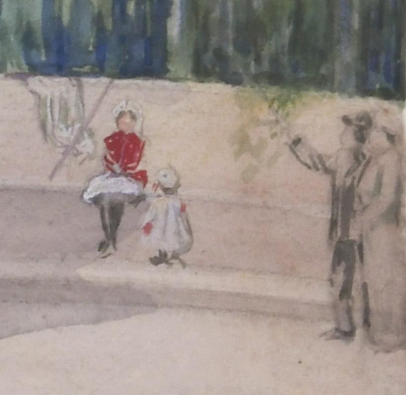 In piedi Lincoln: l'uomo, Lincoln Park, Illinois - Art di Louis Oscar Griffith