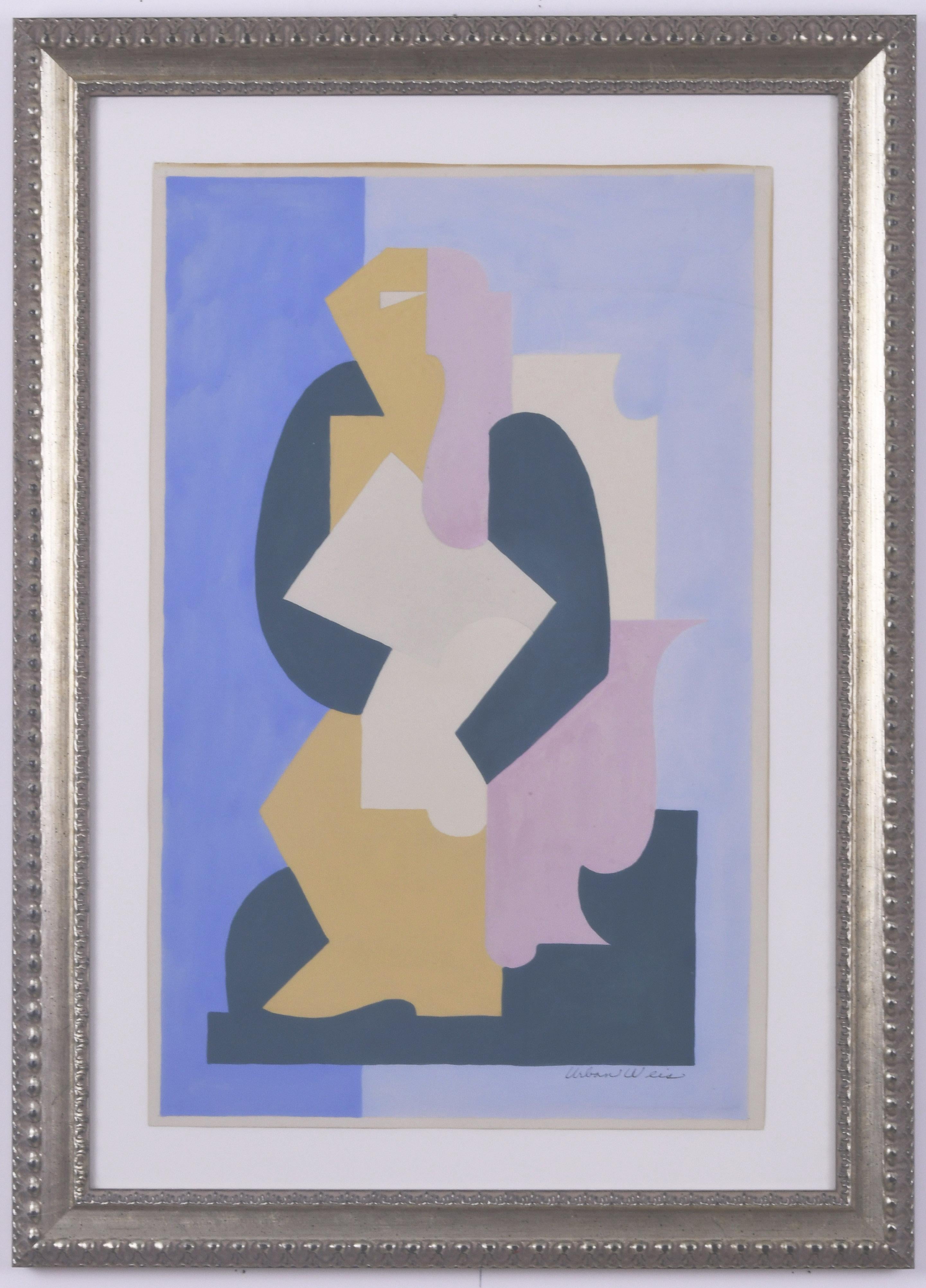 Weis, Urban Abstract Drawing – Komposition Nr. 12