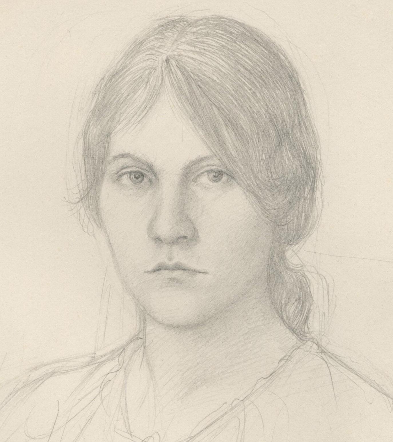 Untitled (Seated Young Woman) - Art by William Bailey