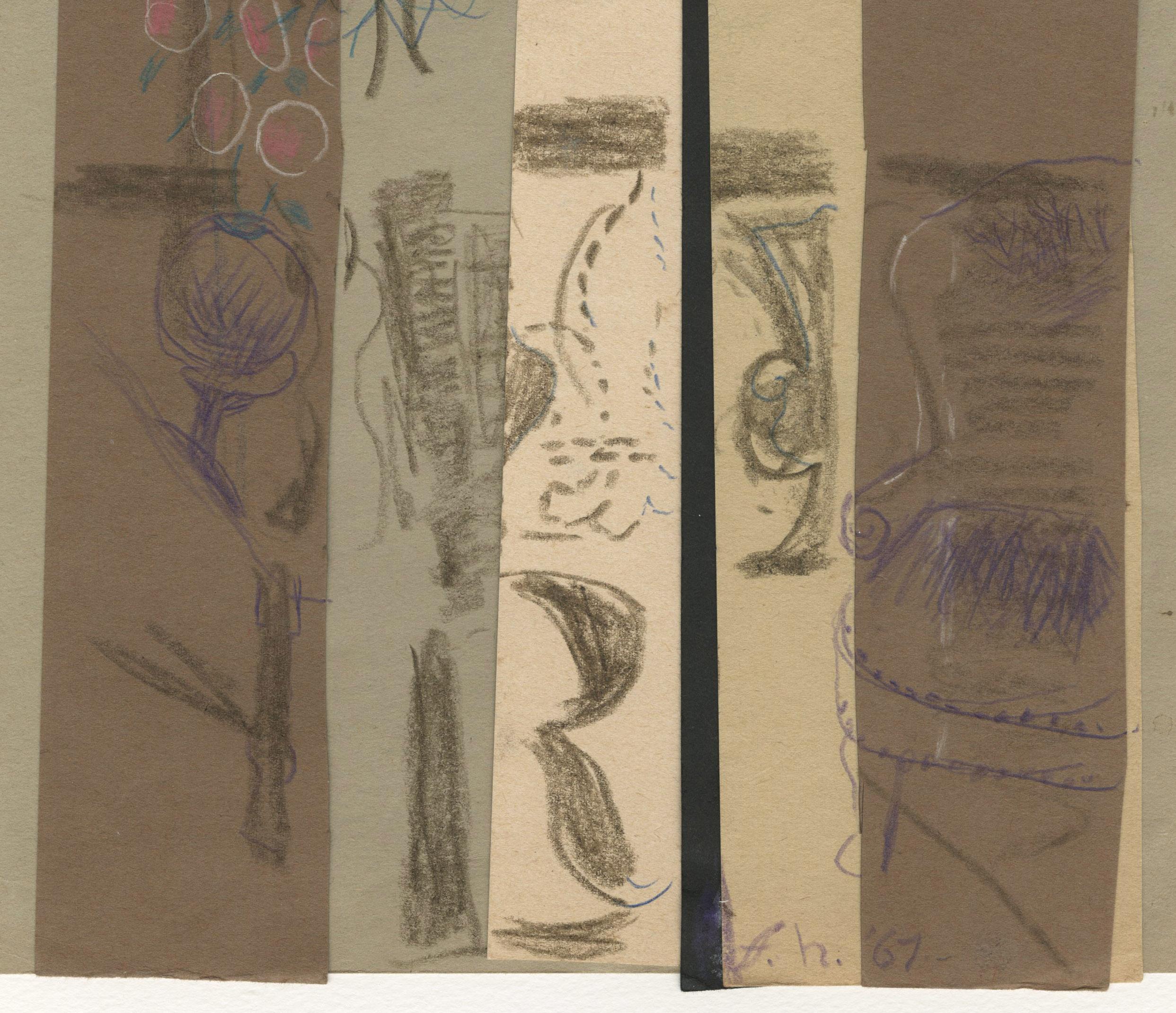 Senza titolo - Abstract Drawing Marrone di Fannie Hillsmith