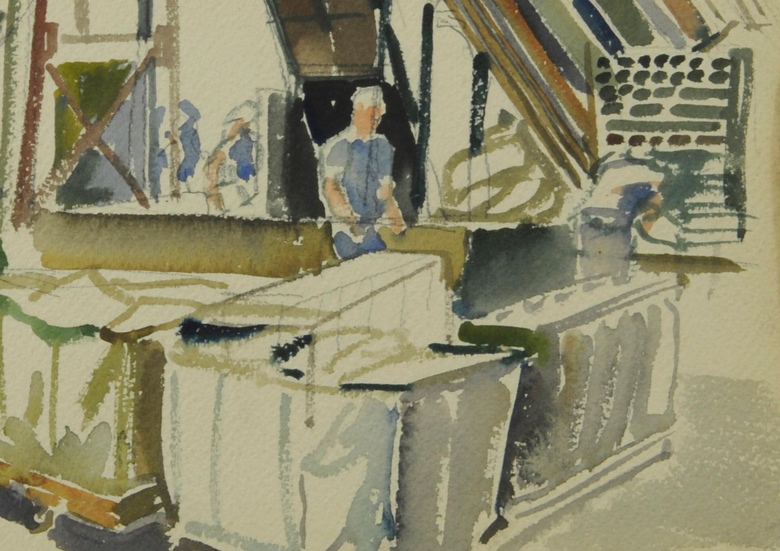 Oficina de Correos, Nueva York - Art de Robert Hallowell