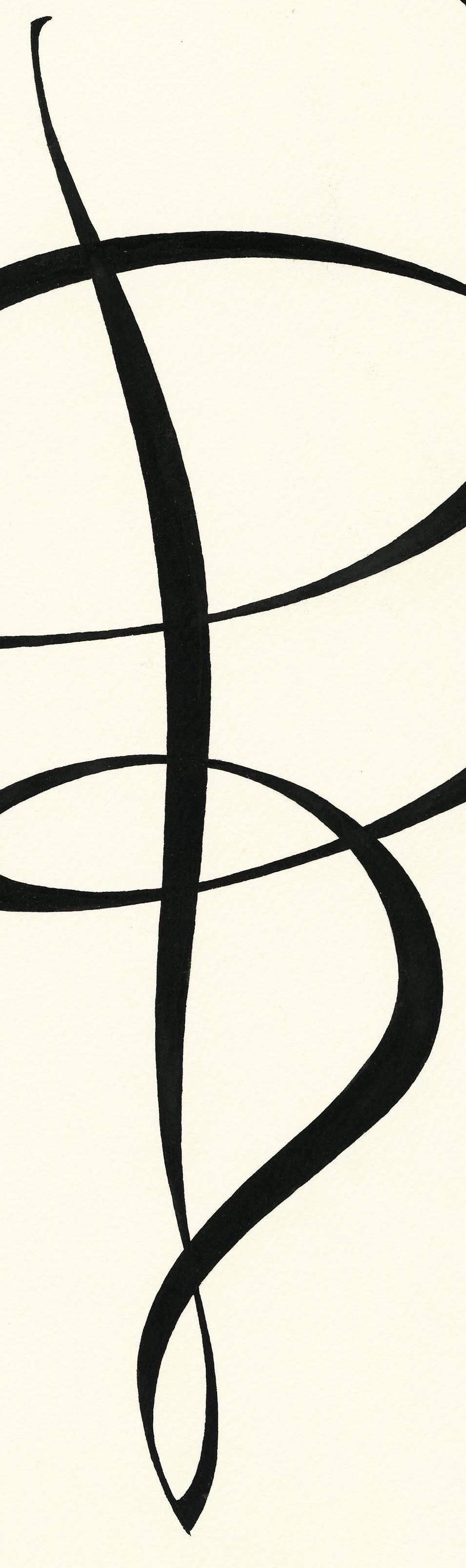 #45 - Abstract Drawing Blanco de Alexandre Hogue