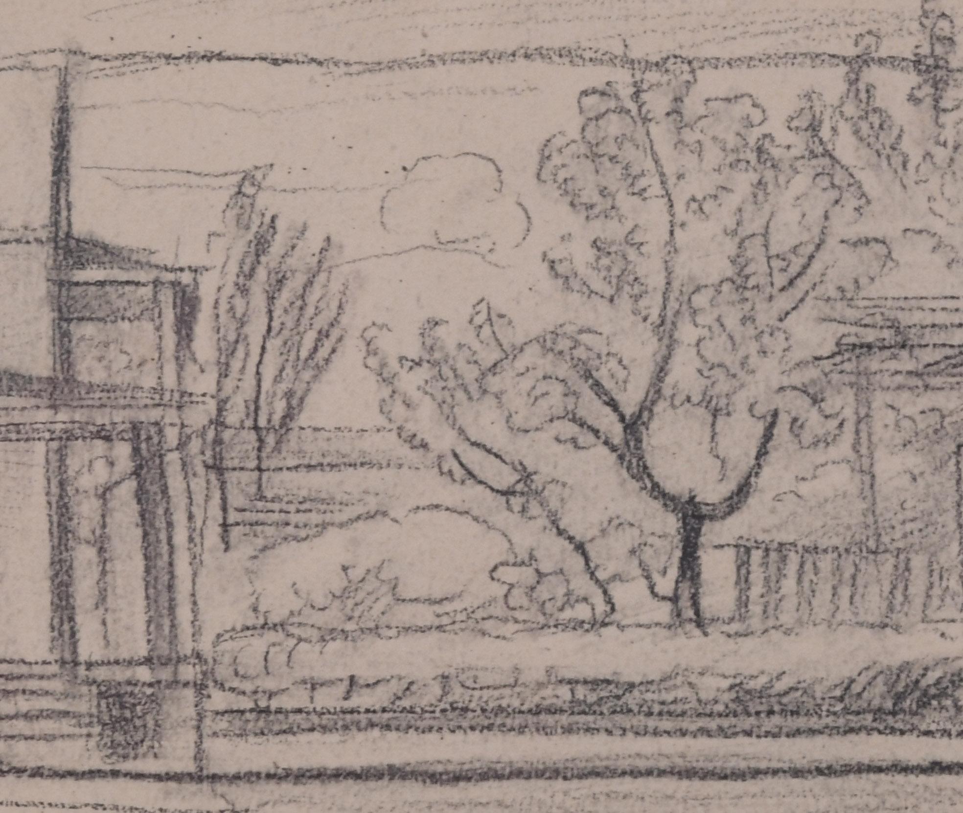 Brookdale, Nueva Jersey - Landscape Art Beige de Oscar Florianus Bluemner