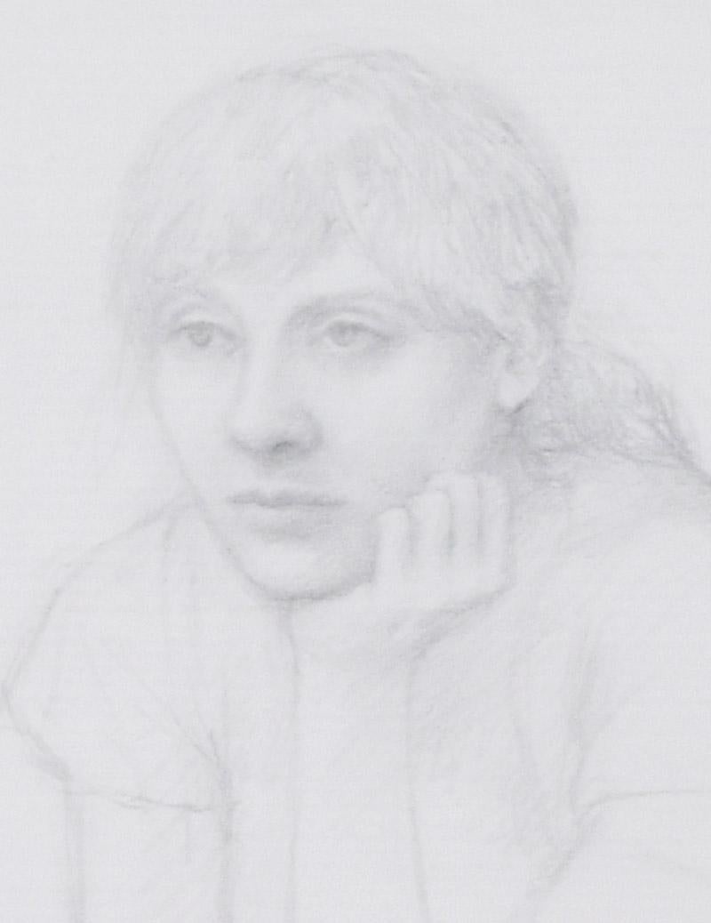 Sitzende Frau, linke Hand zum Chin (Amerikanischer Realismus), Art, von William H. Bailey