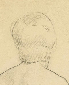 Seated Female Nude seen from behind