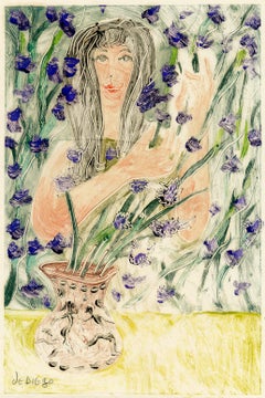 Untitled (Model surrounded by Iris)