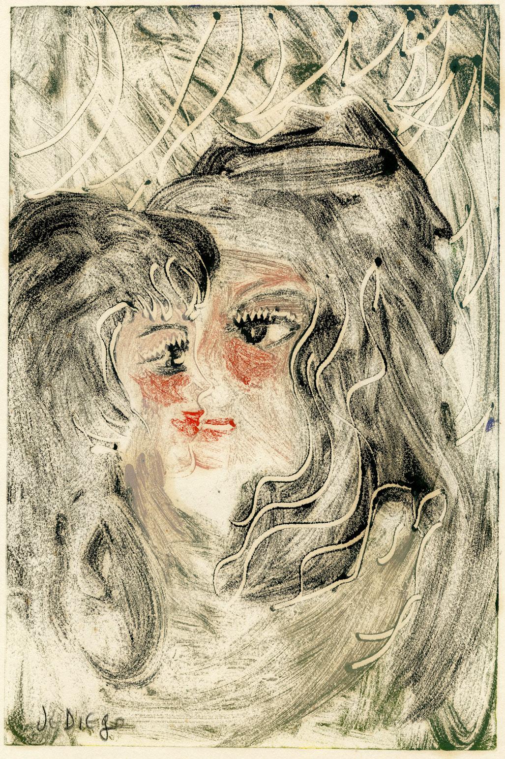 Untitled ((Two Females Kissing, first version