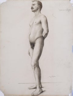 Standing Male Nude Academic Study