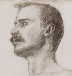 Standing Male Nude Academic Study