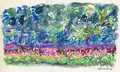 American Impressionist Landscape, modernist, c. 2000, signed
