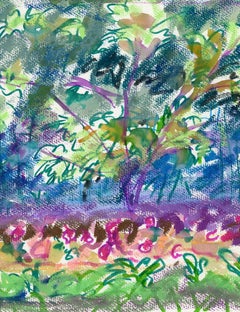 American Impressionist Landscape, modernist, c. 2000, signed