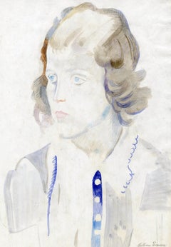 American Modernist, Young Woman, Blue Eyes, 1939, William Sommer