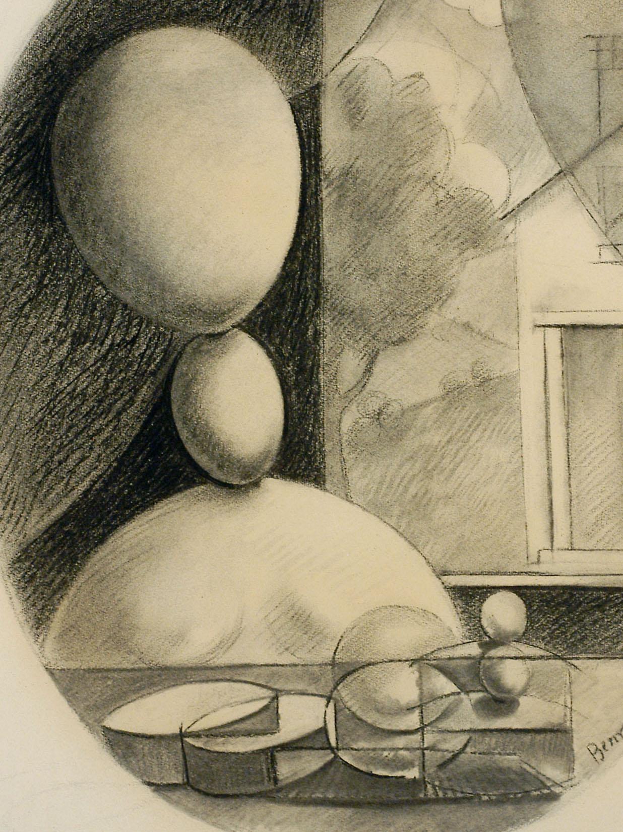 Mlle. Jeanne at the Window, No. II
Charcoal on paper, 1933
Signed and dated lower right (see photo)
Illustrated: Gustafson, Zimmerli Museum, 1988, 