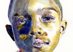 DRS2 at 7, Contemporary Ink Drawing on Yupo Paper, Signed, 2010-
