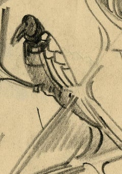 untitled (Exotic Bird in Fantastic Landscape)