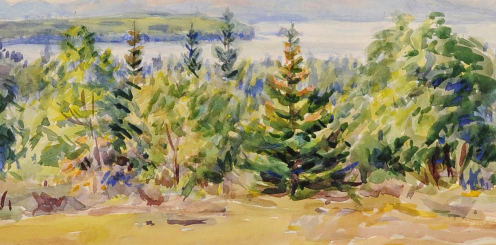 untitled (Maine landscape and view of Mt. Desert) - Art by Greta Allen