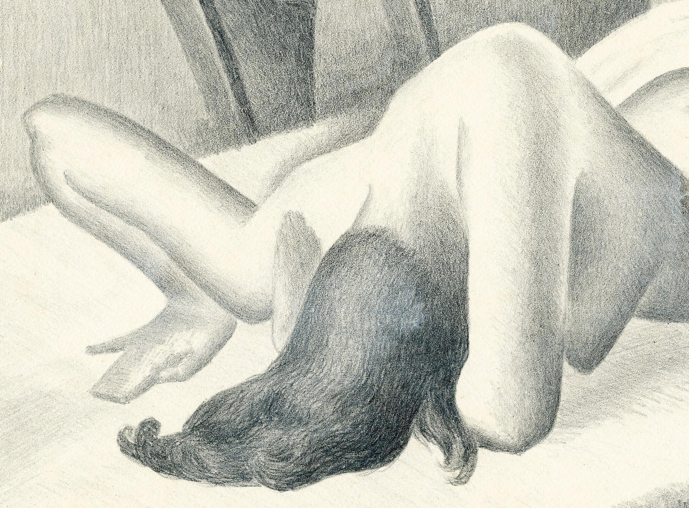 Untitled (Reclining nude, face down) - Print by William Sewell
