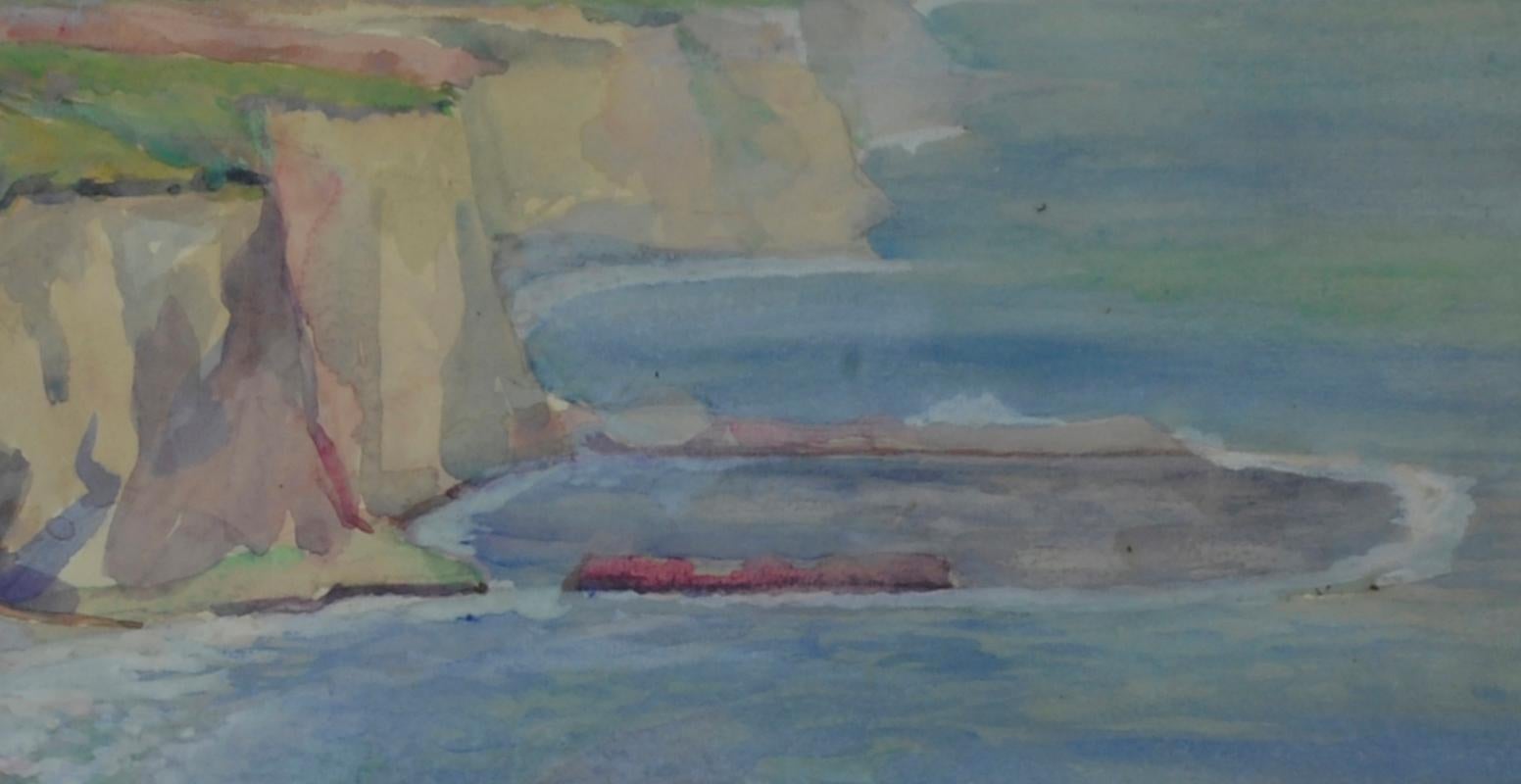 Newport or The Cliffs at Newport - Abstract Impressionist Art by Ruel Crompton Tuttle