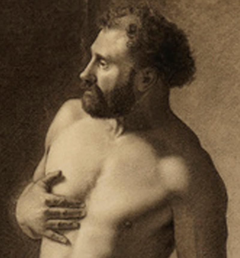 Academic Male Nude Study - Art by Nelson Norris Bickford
