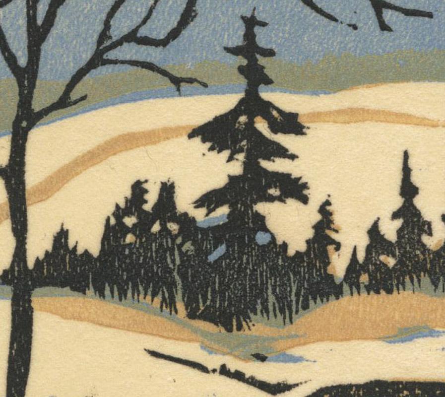 untitled (Snow Scene) - Print by Leo F. Dorn