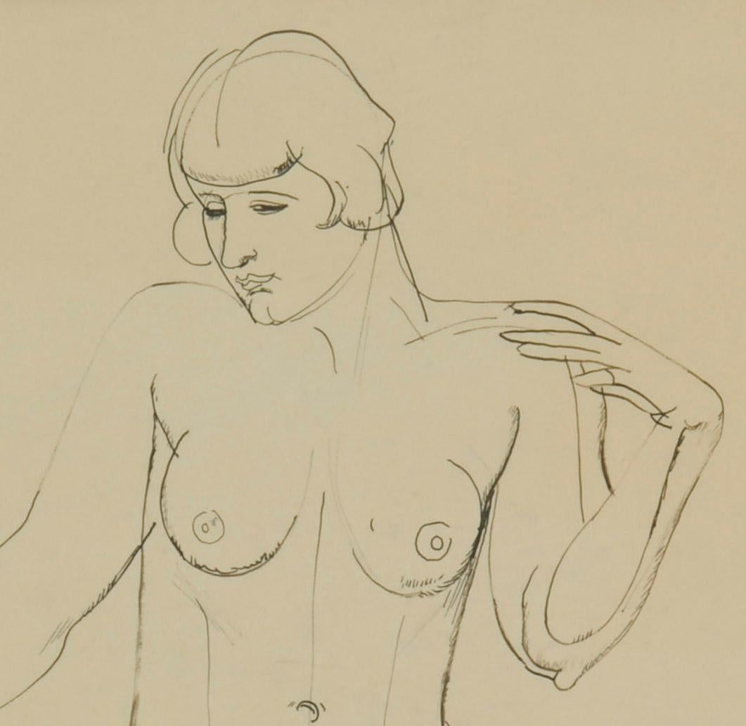 Stehender weiblicher Akt (Amerikanische Moderne), Art, von William Sommer