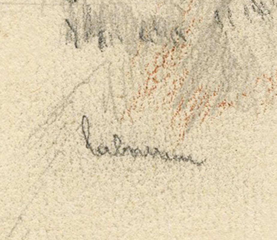Vorzeichnung für Remy de Gourmont, Couleurs, veröffentlicht in Le Mercure de France
(Farben, neue Märchen folgen auf alte Dinge), 1908
Graphit und Farbstift, 1926
Signiert mit Bleistift unten links (siehe Foto)
Die gesamte Serie der Radierungen von
