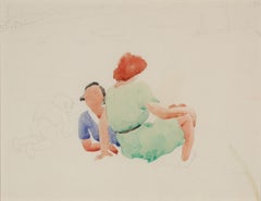 Two Women and a Child on the Beach at Provincetown