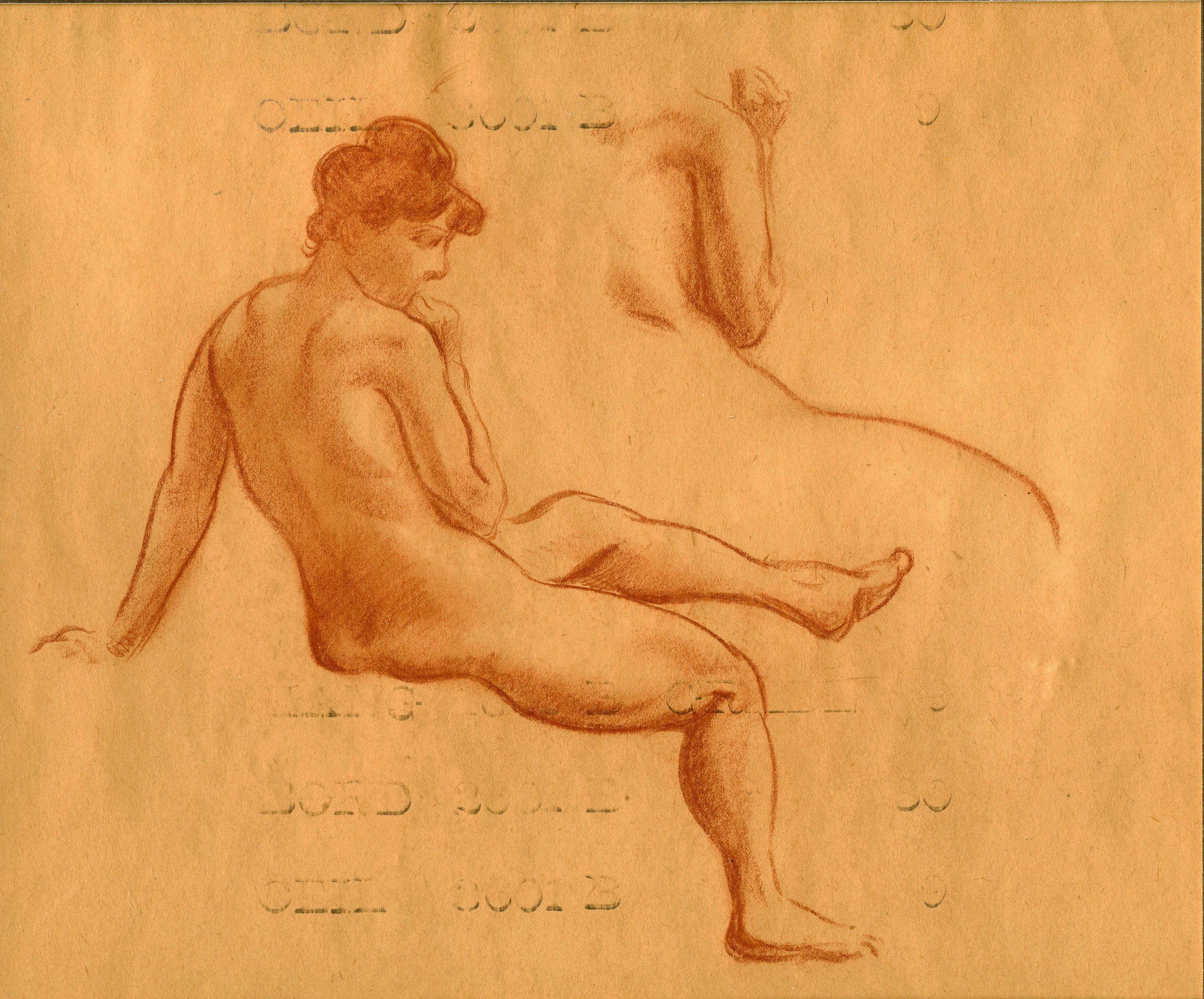 Everett Shinn Nude - Figure Study