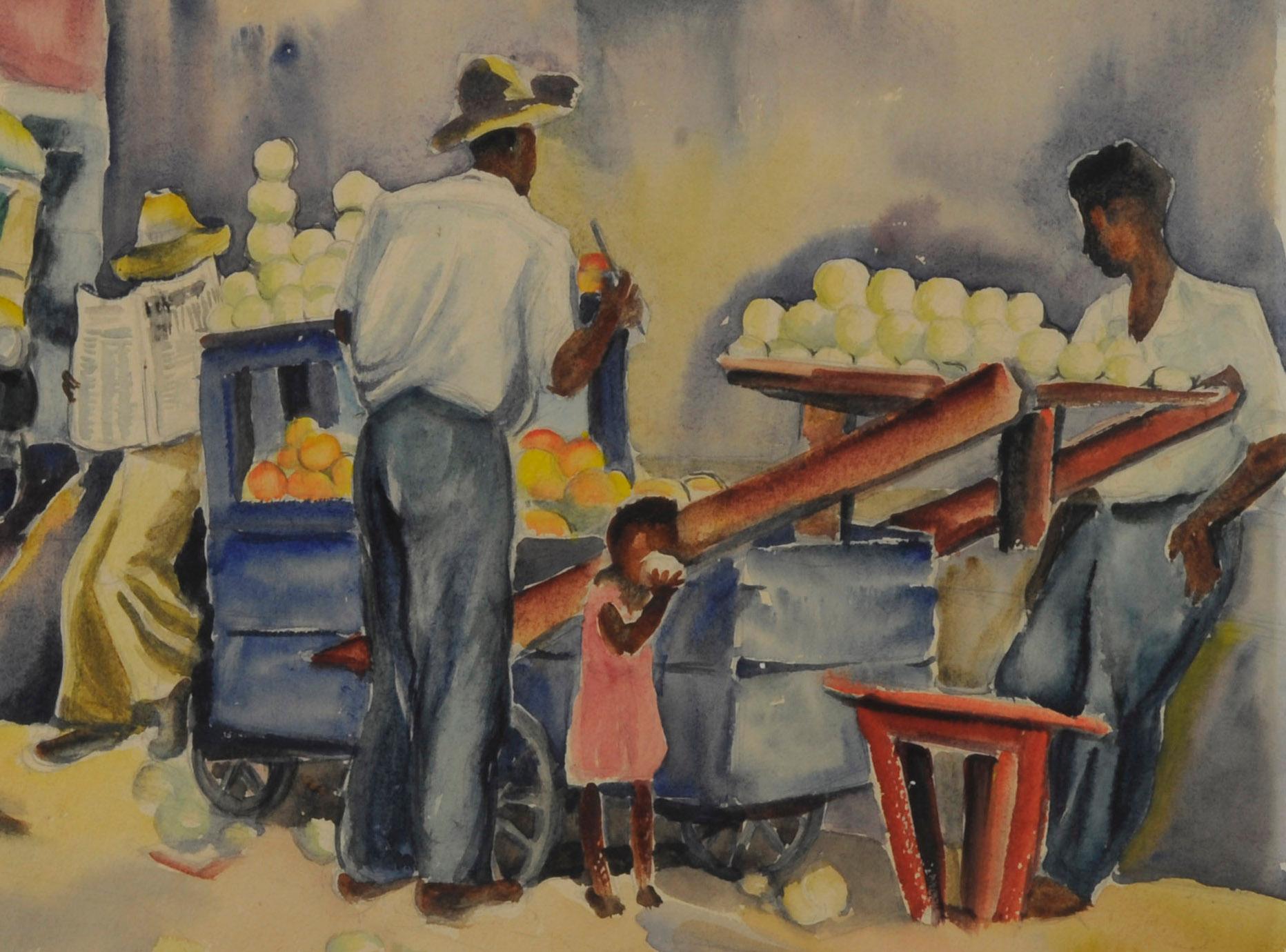 Il Vecchio e il Nuovo, ______, Repubblica Dominicana - Art Realismo americano di Carolyn Gertrude Bradley