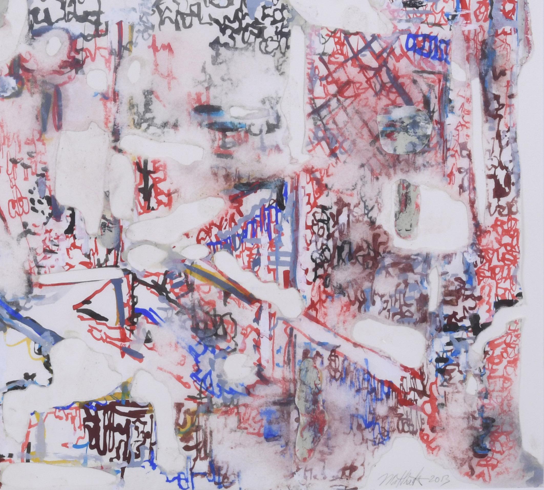 Ohne Titel (Grau), Abstract Drawing, von Matthew Kolodziej