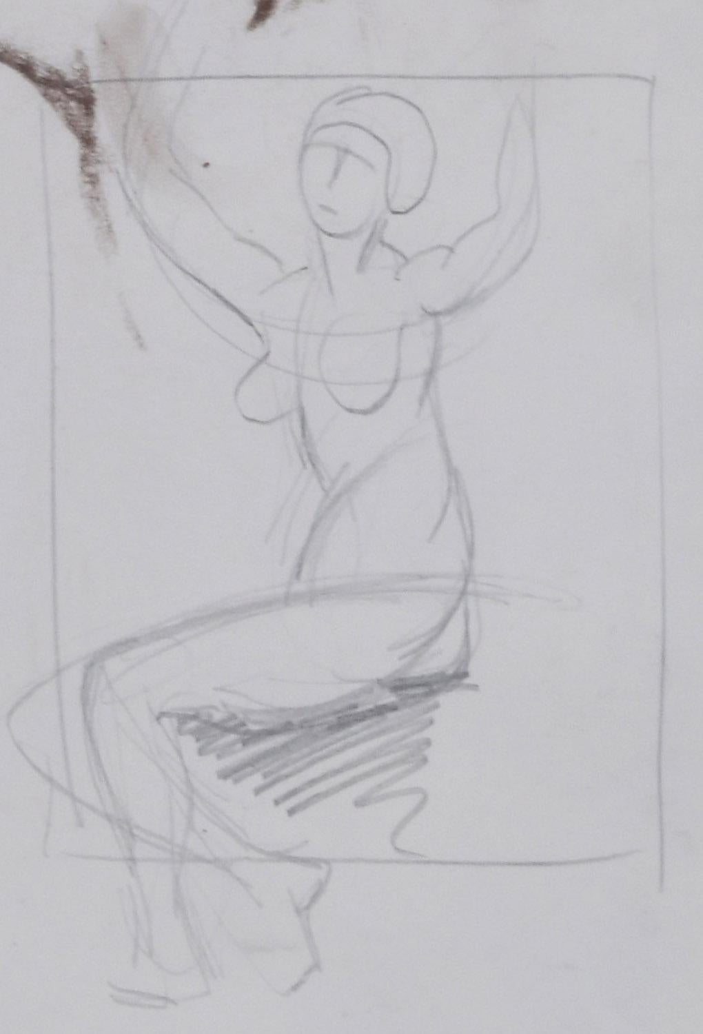 Weiblicher Aktstudie (Grau), Nude, von William Sommer