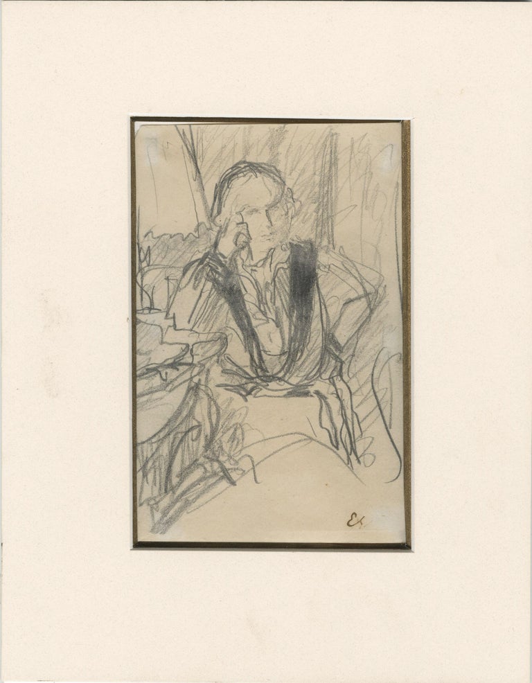 Study of Lucie (Ralph) Belin seated in an interior For Sale 2