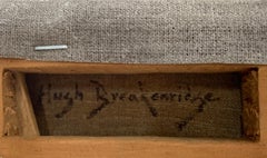 Return of the Fishing Boat, Modernist, Harbor Scene, Oil on Canvas, Framed