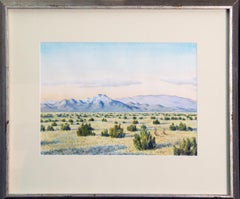 Near Pueblo Canyon, Los Alamos County, New Mexico, Watercolor on Paper Landscape