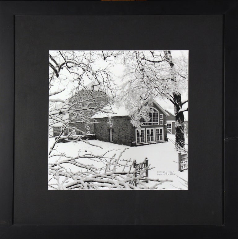 Niko Christou Carousel Lavender Farm Snow Scene, Photograph, Bucks